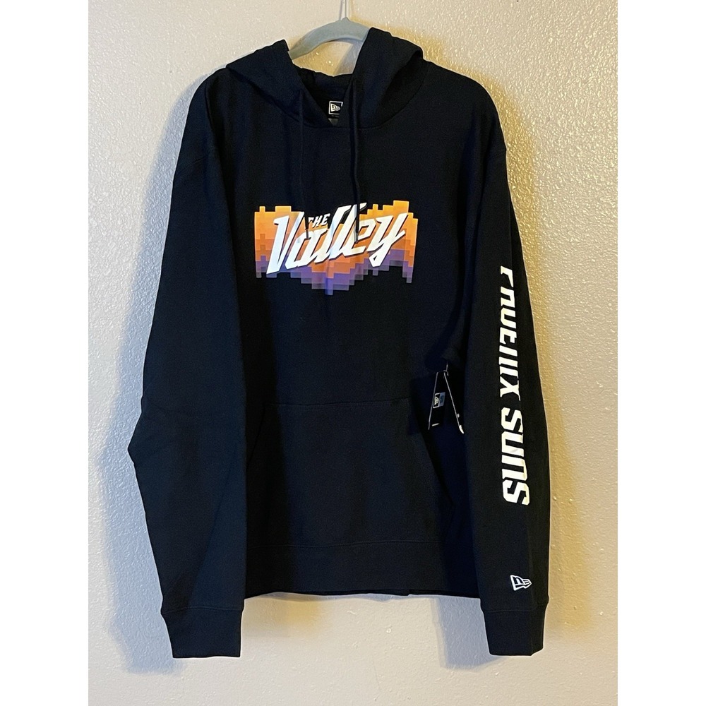 Men's 3XL NWT Phoenix Suns New Era 2021/22 City‎ Edition Pullover Hoodie Black